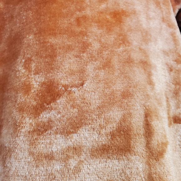 Miss Chevious Brown Long Sleeve Quarter Zip Collar Rib Accents Size Large - Picture 6 of 7